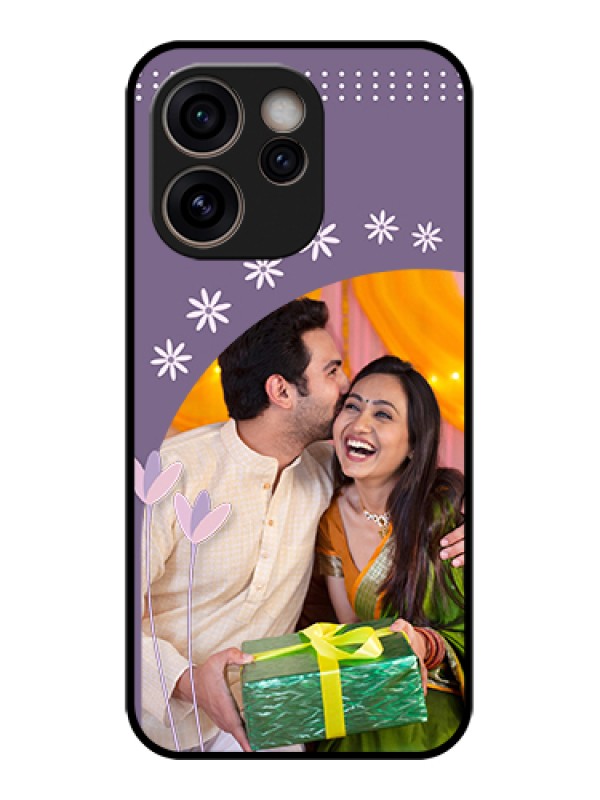 Custom Oppo Reno 15C 5G Custom Glass Phone Case - Lavender Flowers Design