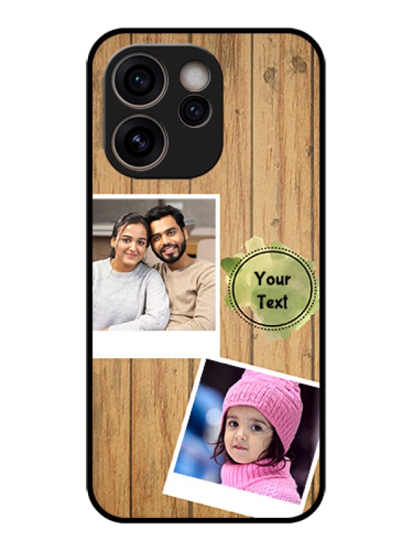 Custom Oppo Reno 15C 5G Custom Glass Phone Case - Wooden Texture Design