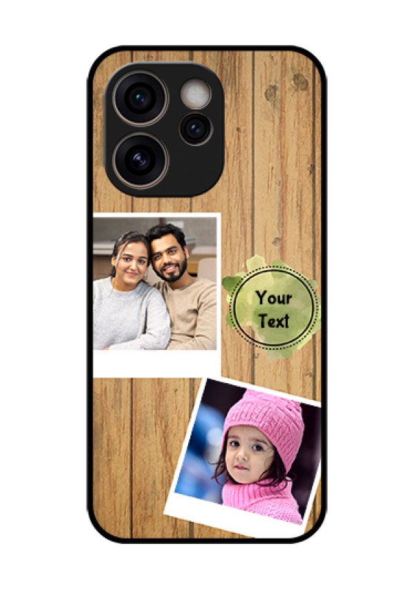 Oppo Reno 15C 5G Custom Glass Phone Case - Wooden Texture Design