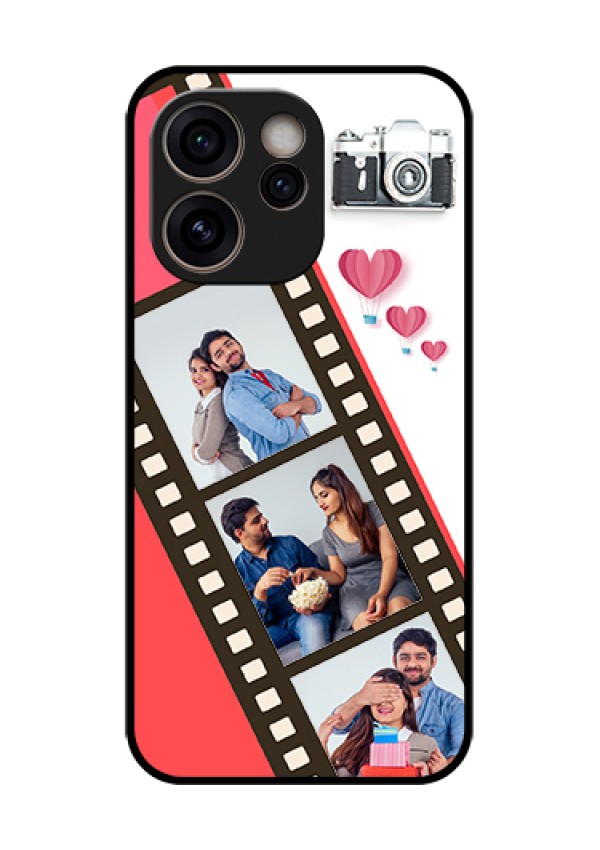 Oppo Reno 15C 5G Custom Glass Phone Case - 3 Image Holder With Film Reel