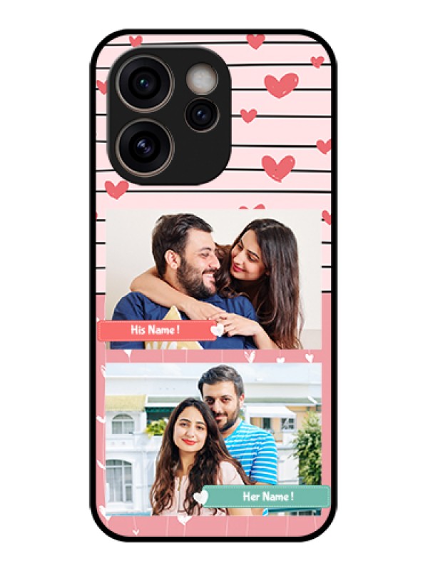 Custom Oppo Reno 15C 5G Custom Glass Phone Case - Photo With Heart Design