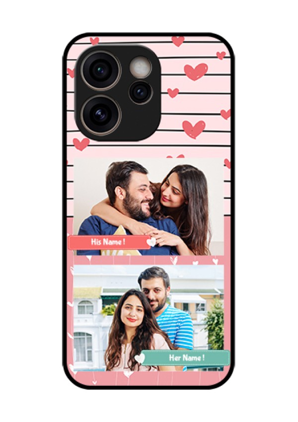 Oppo Reno 15C 5G Custom Glass Phone Case - Photo With Heart Design