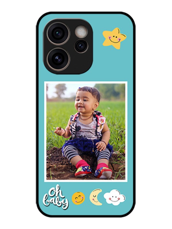 Custom Oppo Reno 15C 5G Custom Glass Phone Case - Smiley Kids Stars Design