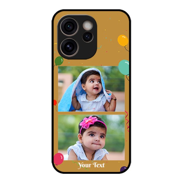 Oppo Reno 15C 5G Custom Glass Phone Case - Image Holder With Birthday Celebrations Design Oppo Reno 15C 5G Custom Glass Phone Case - Image Holder With Birthday Celebrations Design