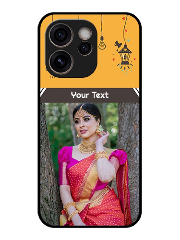 Custom Oppo Reno 15C 5G Custom Glass Phone Case - With Family Picture And Icons