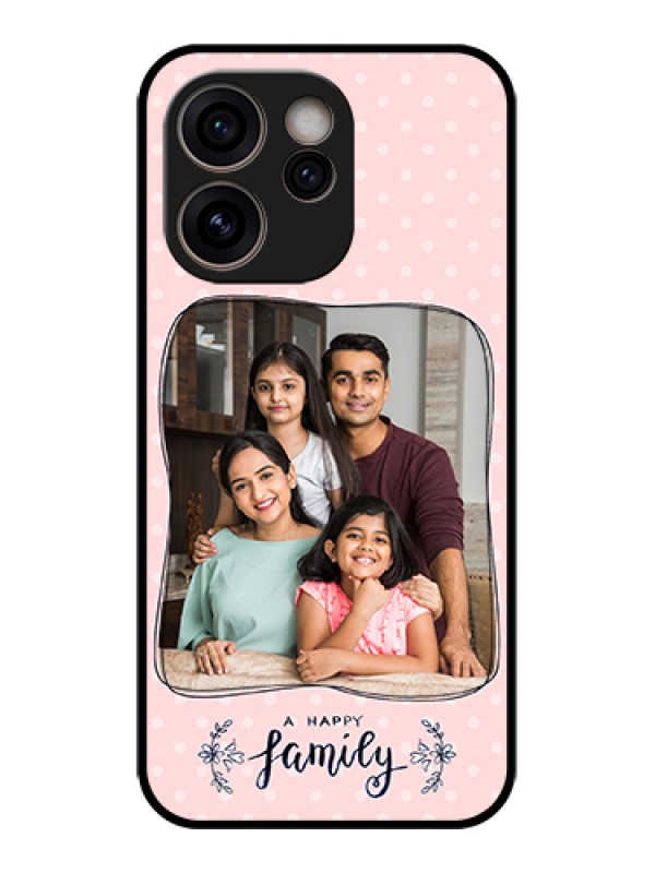 Custom Oppo Reno 15C 5G Custom Glass Phone Case - Family With Dots Design