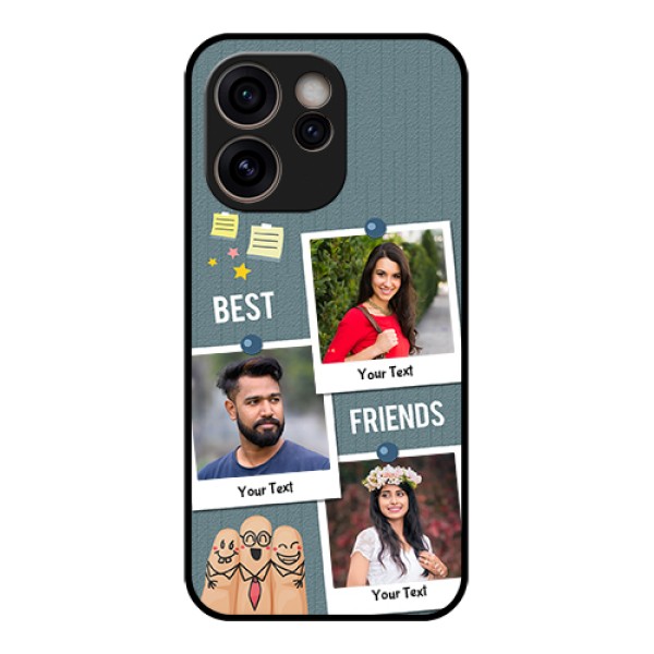 Oppo Reno 15C 5G Custom Glass Phone Case - Sticky Frames And Friendship Design Oppo Reno 15C 5G Custom Glass Phone Case - Sticky Frames And Friendship Design