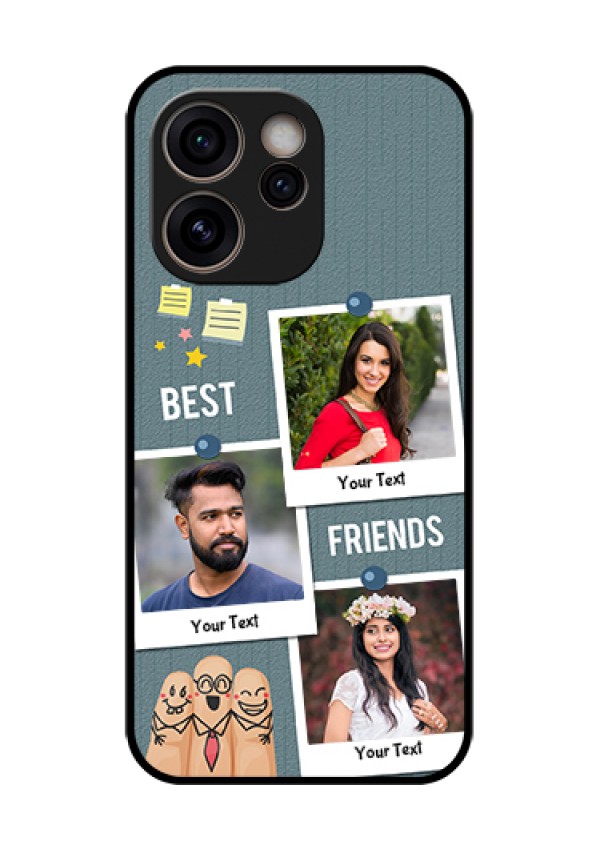 Oppo Reno 15C 5G Custom Glass Phone Case - Sticky Frames And Friendship Design