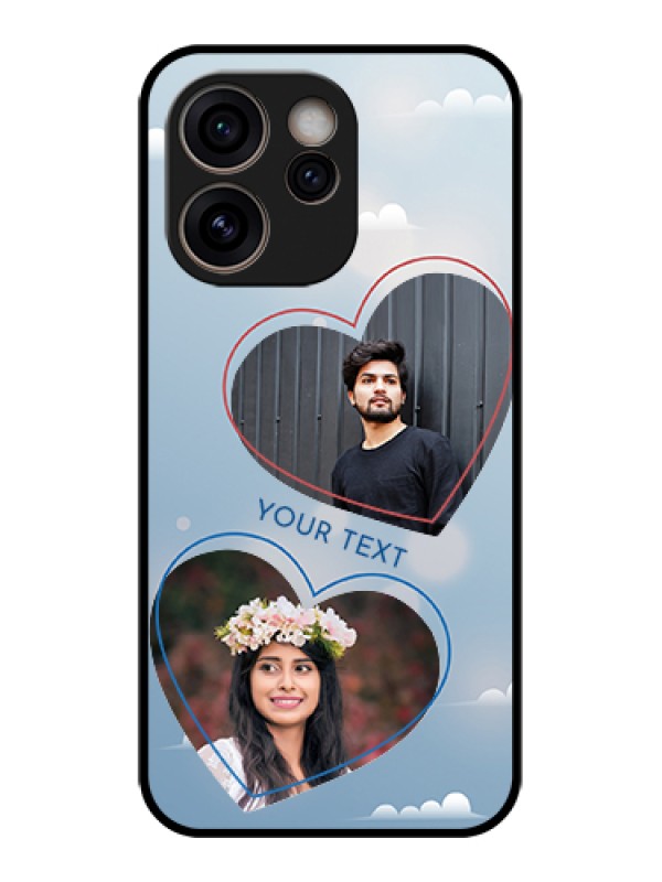 Custom Oppo Reno 15C 5G Custom Glass Phone Case - Blue Color Couple Design