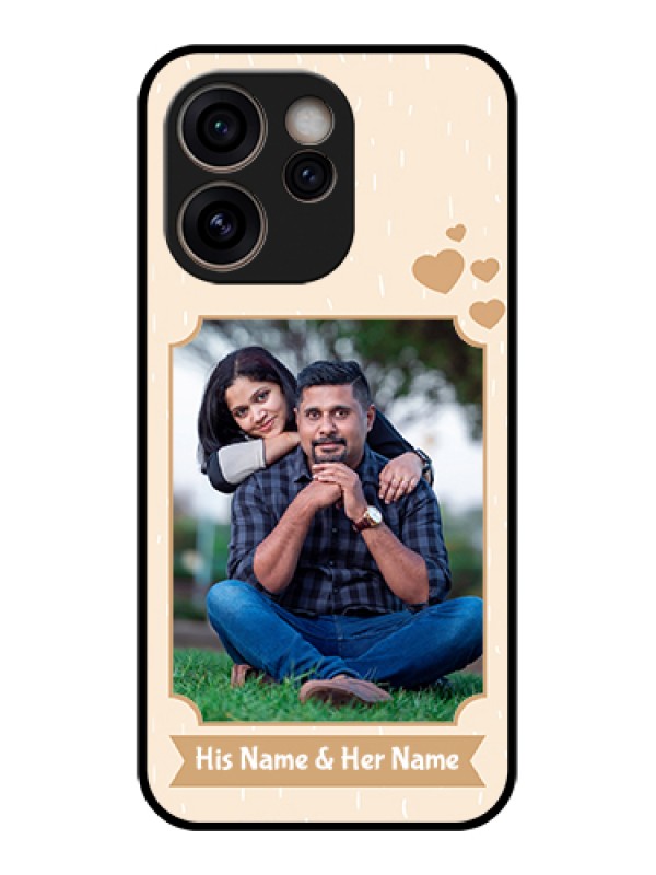 Custom Oppo Reno 15C 5G Custom Glass Phone Case - With Confetti Love Design