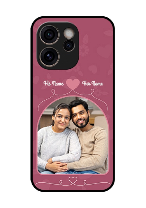 Oppo Reno 15C 5G Custom Glass Phone Case - Love Floral Design
