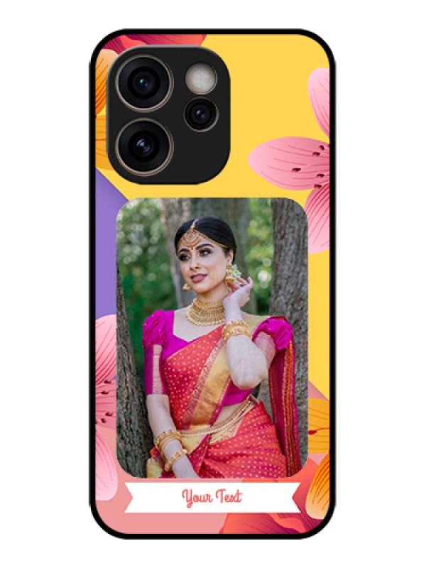 Custom Oppo Reno 15C 5G Custom Glass Phone Case - 3 Image With Vintage Floral Design