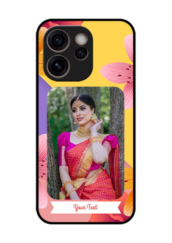 Oppo Reno 15C 5G Custom Glass Phone Case - 3 Image With Vintage Floral Design