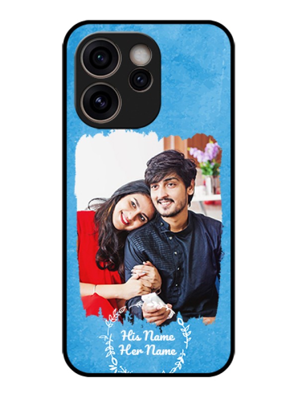 Custom Oppo Reno 15C 5G Custom Glass Phone Case - Blue Color Vintage Design