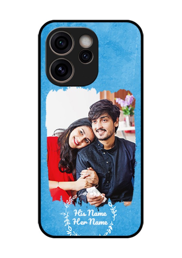 Oppo Reno 15C 5G Custom Glass Phone Case - Blue Color Vintage Design