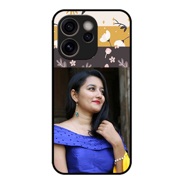 Oppo Reno 15C 5G Custom Glass Phone Case - Stylish Floral Design