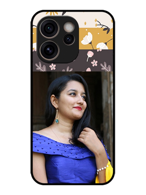 Custom Oppo Reno 15C 5G Custom Glass Phone Case - Stylish Floral Design