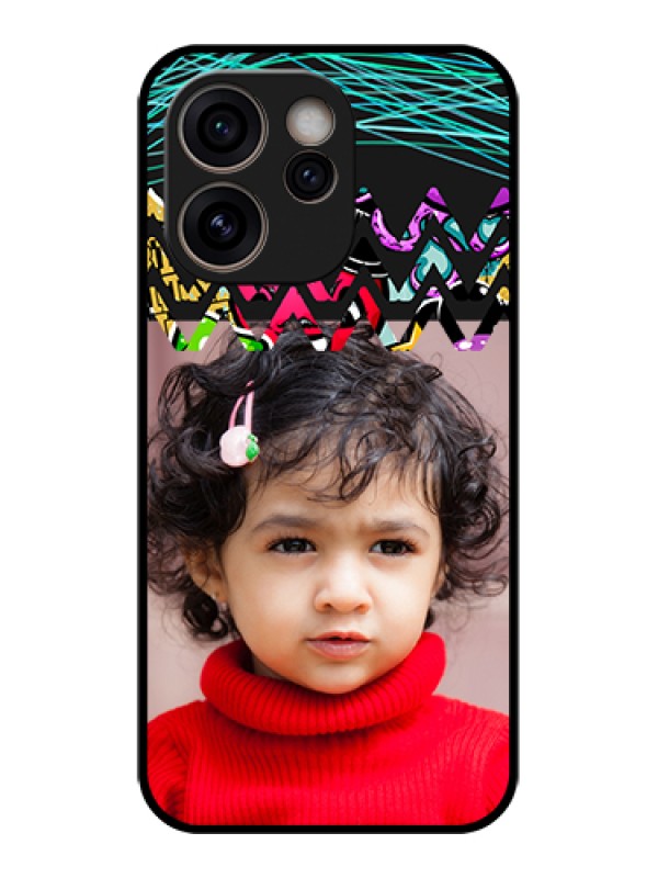 Custom Oppo Reno 15C 5G Custom Glass Phone Case - Neon Abstract Design