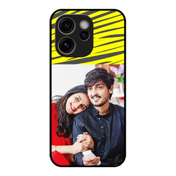 Oppo Reno 15C 5G Custom Glass Phone Case - Yellow Abstract Design