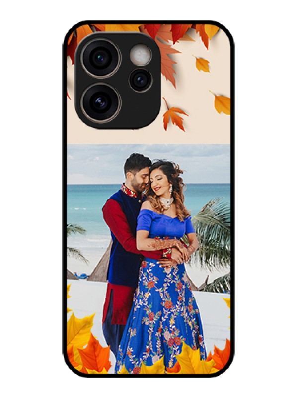 Custom Oppo Reno 15C 5G Custom Glass Phone Case - Autumn Maple Leaves Design