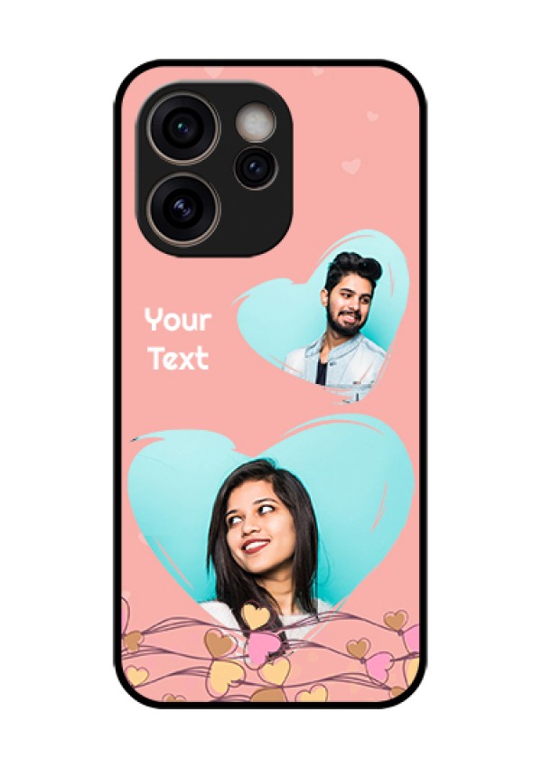 Oppo Reno 15C 5G Custom Glass Phone Case - Love Doodle Design