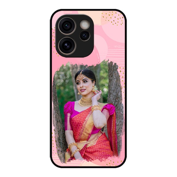 Oppo Reno 15C 5G Custom Glass Phone Case - Gold Glitter Splash Design Oppo Reno 15C 5G Custom Glass Phone Case - Gold Glitter Splash Design