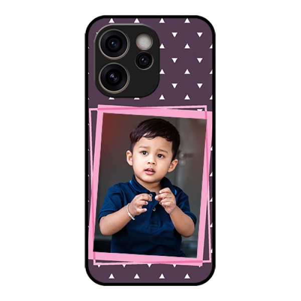 Oppo Reno 15C 5G Custom Glass Phone Case - Triangle Pattern Dotted Design Oppo Reno 15C 5G Custom Glass Phone Case - Triangle Pattern Dotted Design