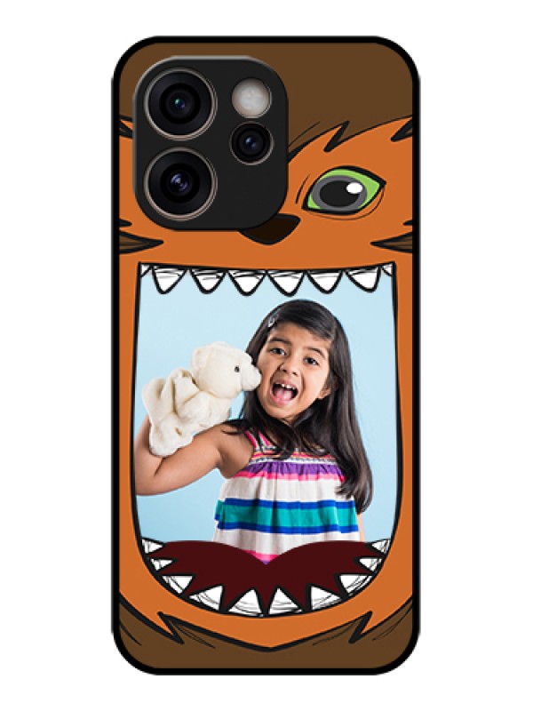 Custom Oppo Reno 15C 5G Custom Glass Phone Case - Owl Monster Back Case Design