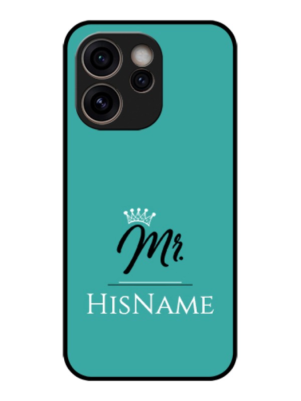 Custom Oppo Reno 15C 5G Custom Glass Phone Case - Mr With Name Design