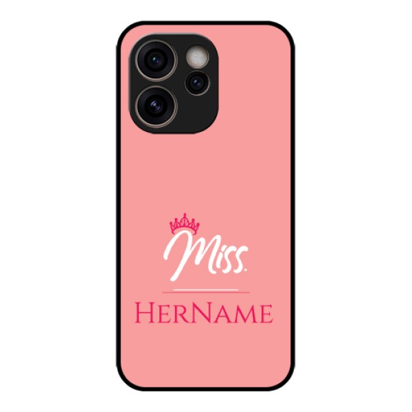 Oppo Reno 15C 5G Custom Glass Phone Case - Mrs With Name Design