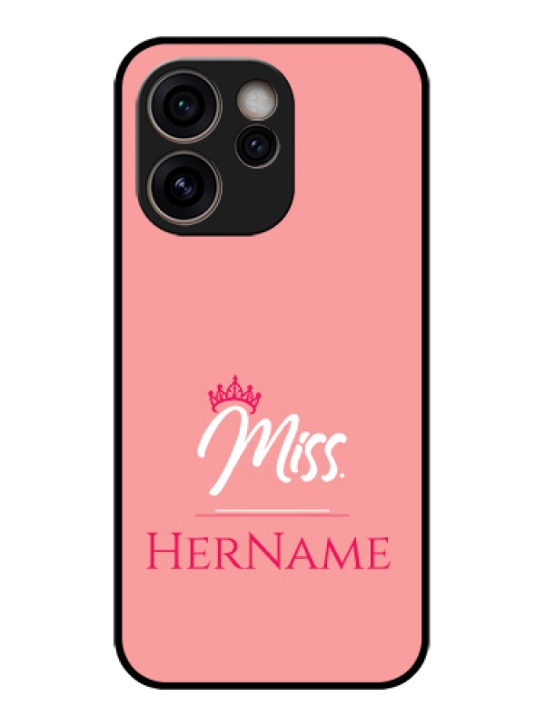 Custom Oppo Reno 15C 5G Custom Glass Phone Case - Mrs With Name Design