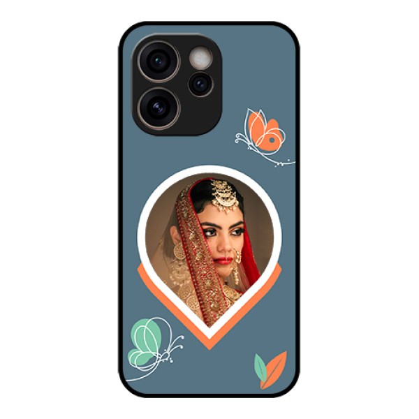 Oppo Reno 15C 5G Custom Glass Phone Case - Droplet Butterflies Design Oppo Reno 15C 5G Custom Glass Phone Case - Droplet Butterflies Design