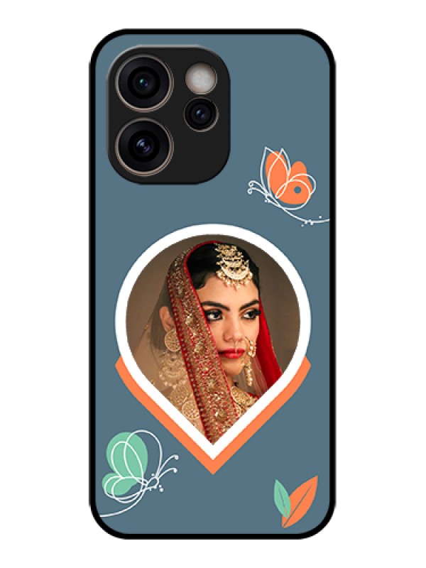 Custom Oppo Reno 15C 5G Custom Glass Phone Case - Droplet Butterflies Design