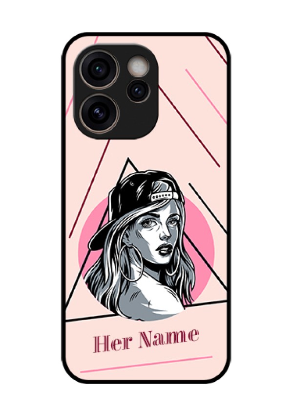 Oppo Reno 15C 5G Custom Glass Phone Case - Rockstar Girl Design