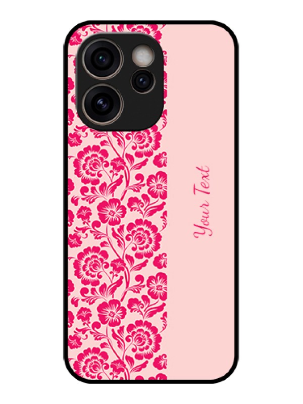 Custom Oppo Reno 15C 5G Custom Glass Phone Case - Attractive Floral Pattern Design