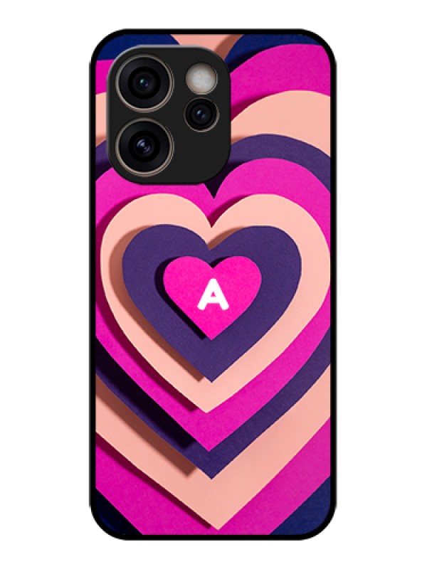 Custom Oppo Reno 15C 5G Custom Glass Phone Case - Cute Heart Pattern Design