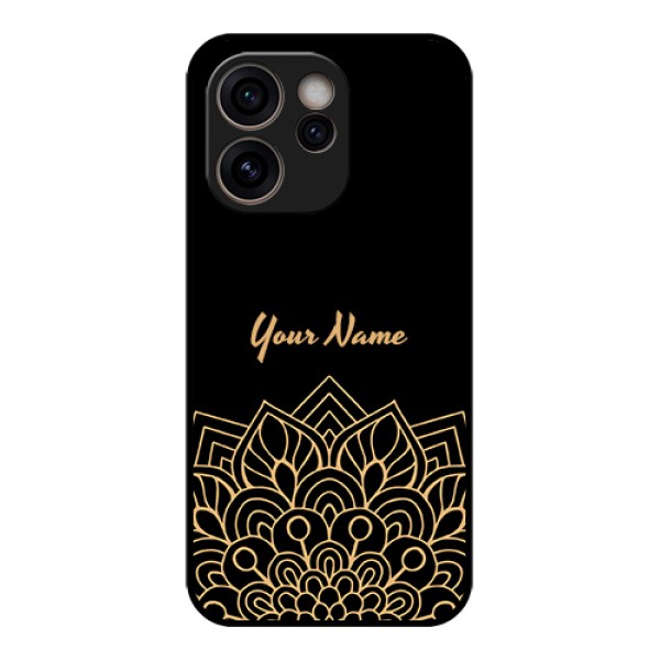 Oppo Reno 15C 5G Custom Glass Phone Case - Golden Mandala Design