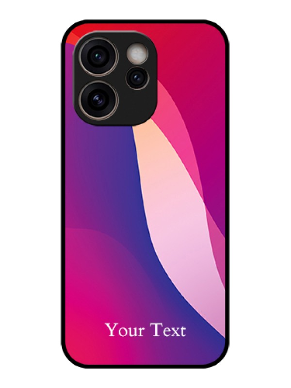 Custom Oppo Reno 15C 5G Custom Glass Phone Case - Digital Abstract Overlap Design
