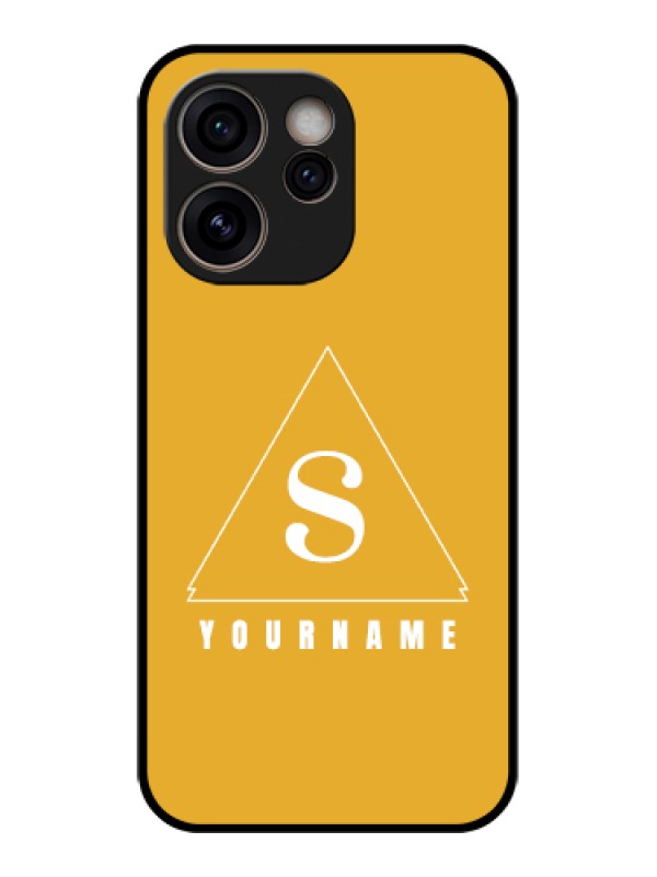 Custom Oppo Reno 15C 5G Custom Glass Phone Case - Simple Triangle Design