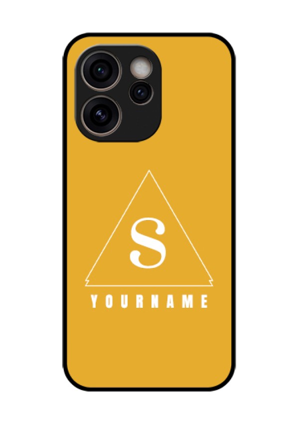 Oppo Reno 15C 5G Custom Glass Phone Case - Simple Triangle Design