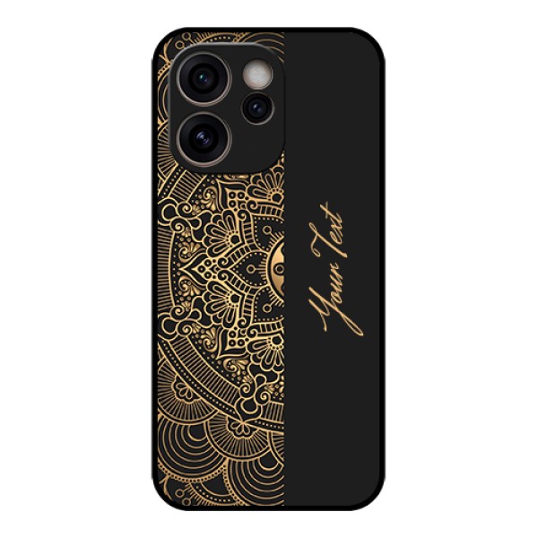 Oppo Reno 15C 5G Custom Glass Phone Case - Mandala Art With Custom Text Design Oppo Reno 15C 5G Custom Glass Phone Case - Mandala Art With Custom Text Design