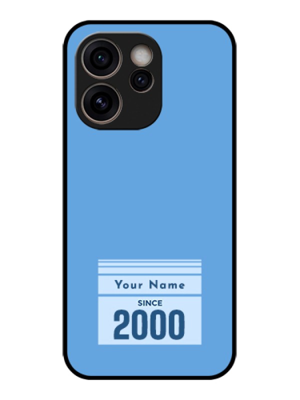 Custom Oppo Reno 15C 5G Custom Glass Phone Case - Custom Year Of Birth Design