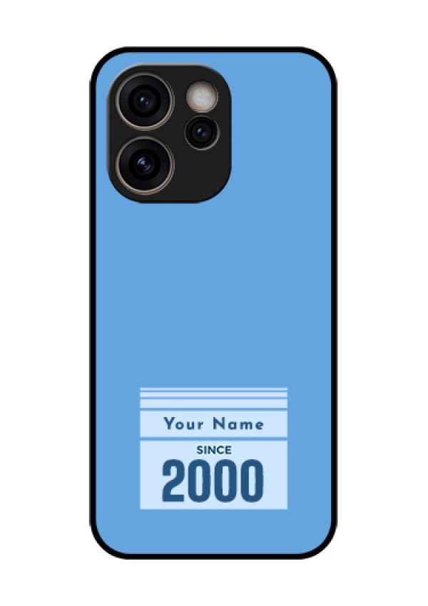 Oppo Reno 15C 5G Custom Glass Phone Case - Custom Year Of Birth Design