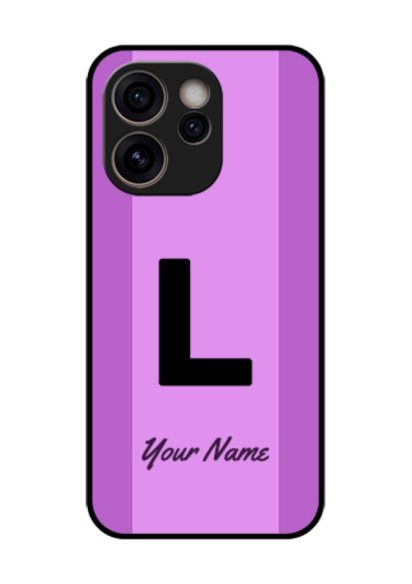 Oppo Reno 15C 5G Custom Glass Phone Case - Tricolor Custom Text Design