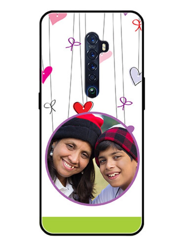 Custom Reno 2 Photo Printing on Glass Case  - Cute Kids Phone Case Design