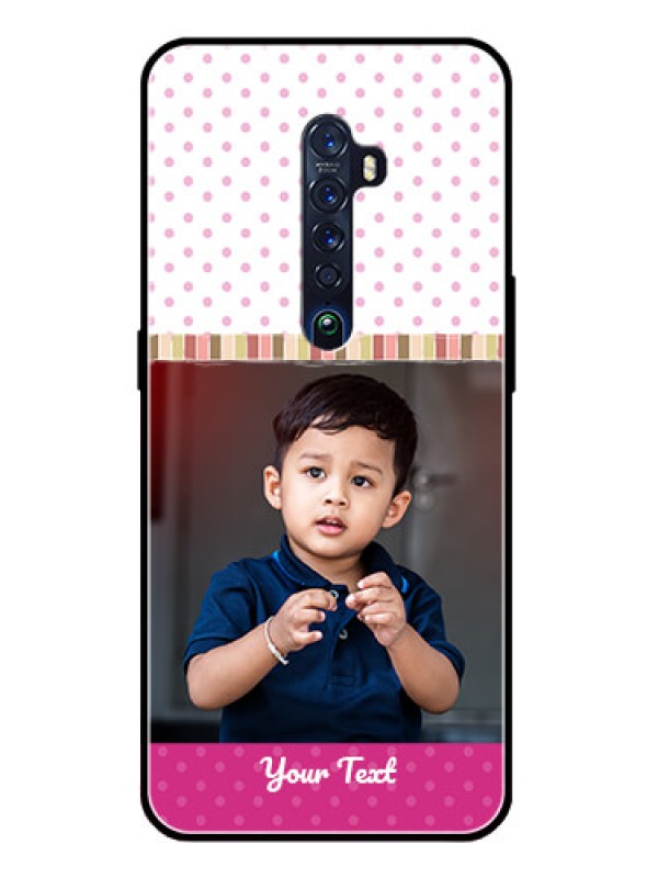 Custom Reno 2 Photo Printing on Glass Case  - Cute Girls Cover Design