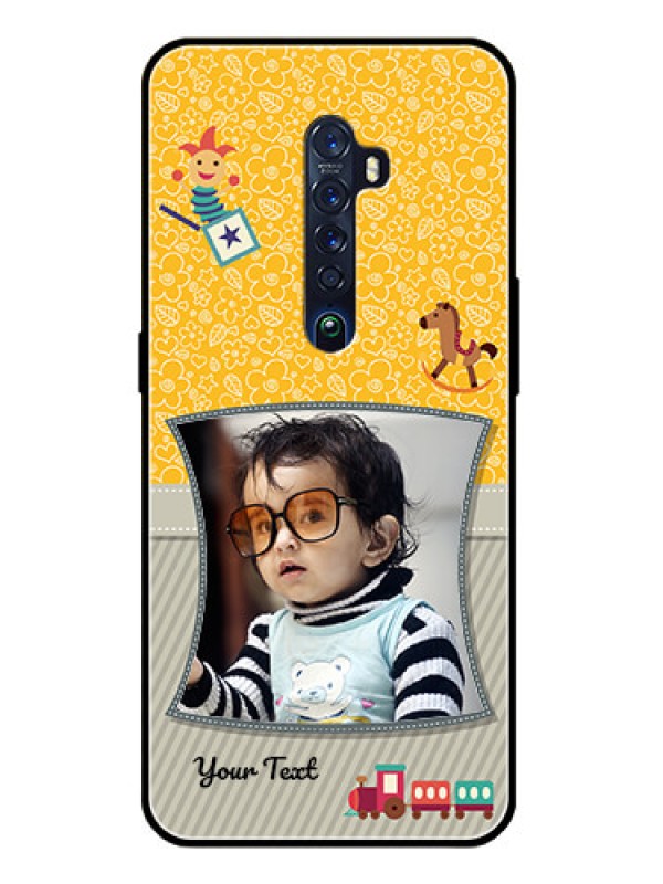 Custom Reno 2 Personalized Glass Phone Case  - Baby Picture Upload Design