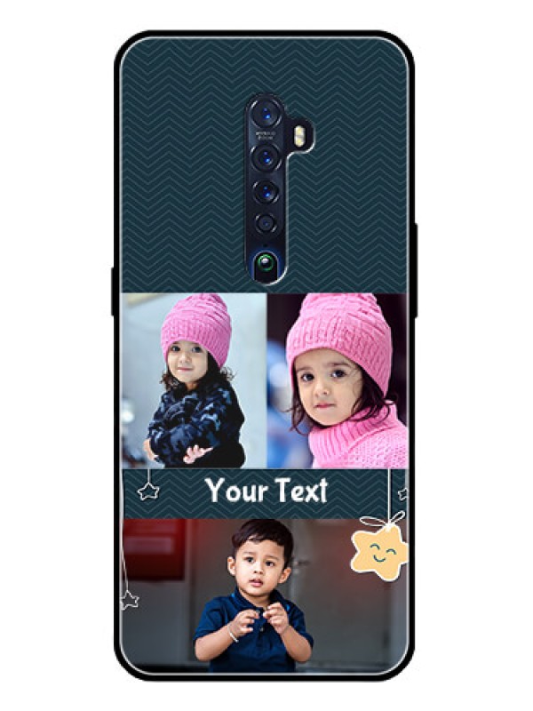 Custom Reno 2 Custom Glass Mobile Case  - Hanging Stars Design