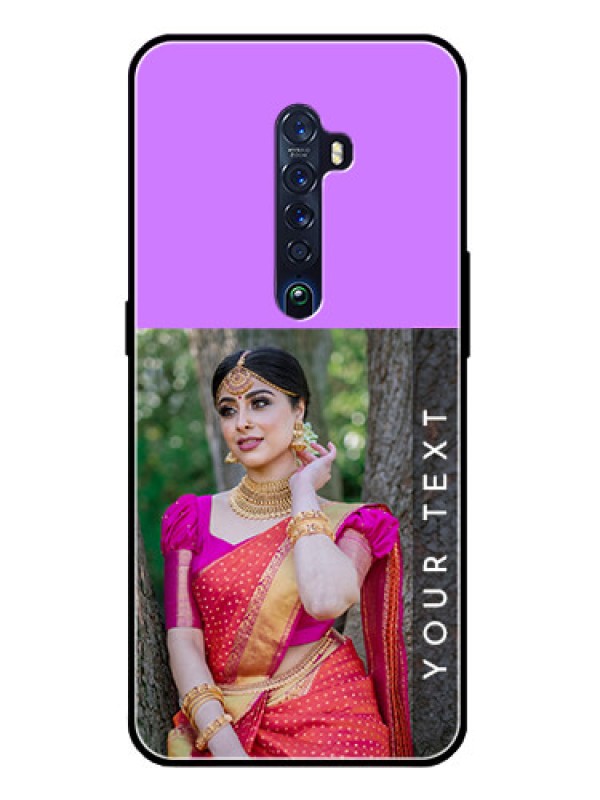 Custom Reno 2 Custom Glass Mobile Case  - Birthday Icons Design