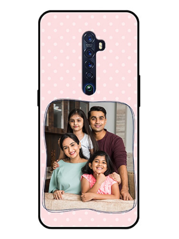Custom Reno 2 Custom Glass Phone Case  - Family with Dots Design